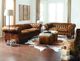England Furniture Customizable Rondell Leather Sofa with Nailhead Trim-2