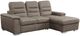Mazin Furniture Alfio 2-Piece Taupe Right-Arm Facing Pullout Sleeper Sectional and Hidden Storage Chaise-3