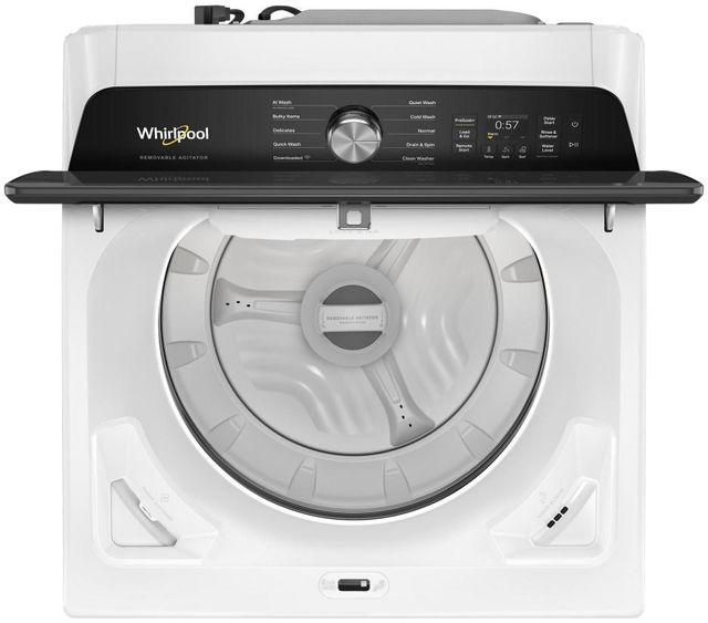 Whirlpool® 6.0 - 6.1 Cu. Ft. White Smart Top Load Washer with The Removable Agitator-1