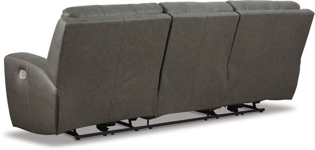 Signature Design by Ashley® Roman Smoke Power Reclining Sofa-2