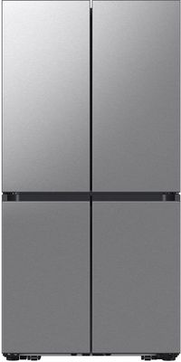 Samsung Bespoke 36 in. 23.5 Cu. Ft. Stainless Steel Counter Depth French Door Refrigerator with AI Hybrid Cooling™ & Beverage Center™ Front view of the Samsung Bespoke 36 in. 23.5 Cu. Ft. Stainless Steel Counter Depth French Door Refrigerator with AI Hybrid Cooling™ & Beverage Center™