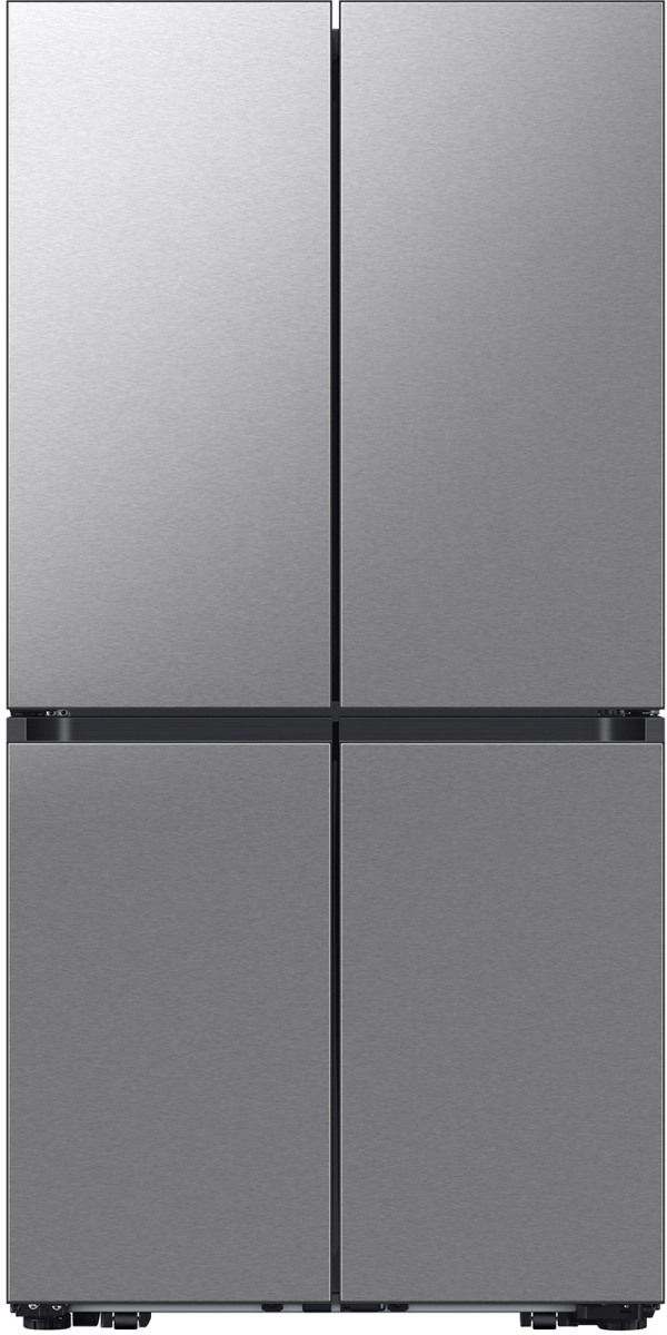 Samsung Bespoke 36" 23.5 Cu. Ft. Stainless Steel Counter Depth French Door Refrigerator with AI Hybrid Cooling™ and Beverage Center™-0