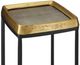 Currey & Company Tanay Antique Brass Accent Table with Graphite Black Base-1