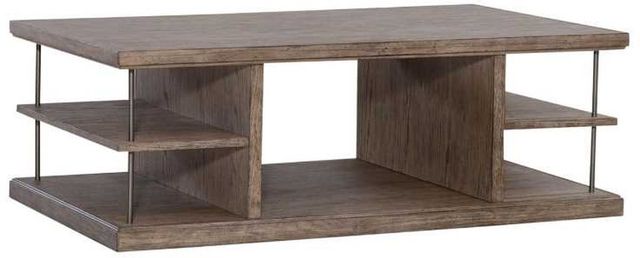 Liberty Furniture City Scape Burnished Beige Cocktail Table-0
