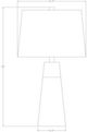 Surya Catania 2-Piece Brushed Metallic/Mosaic Gray Table Lamp Set-2