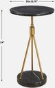 Uttermost® Rosston Black End Table with Brass Tripod-2
