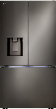 LG 36 in. 25.5 Cu. Ft. PrintProof™ Black Stainless Steel Counter Depth French Door Refrigerator