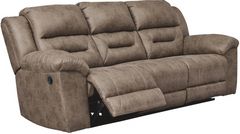 Signature Design by Ashley® Stoneland Fossil Reclining Sofa