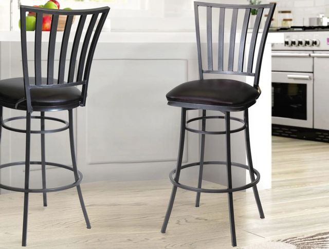 Steve Silver Co. Stellan Midnight Swivel Counter Stool-1