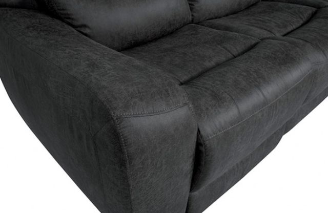 Furniture of America® Demetrius Dark Gray Power Loveseat-3