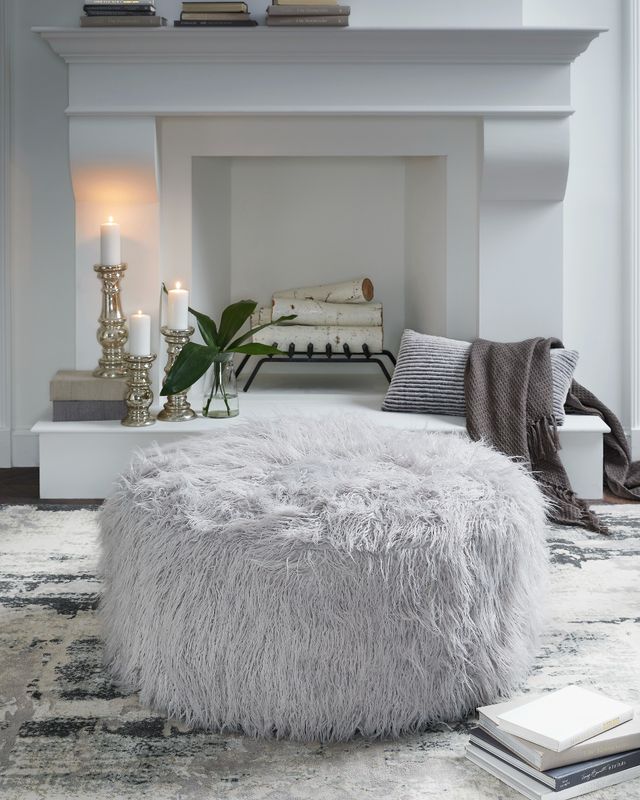 Signature Design by Ashley® Galice Light Gray Oversized Accent Ottoman-2