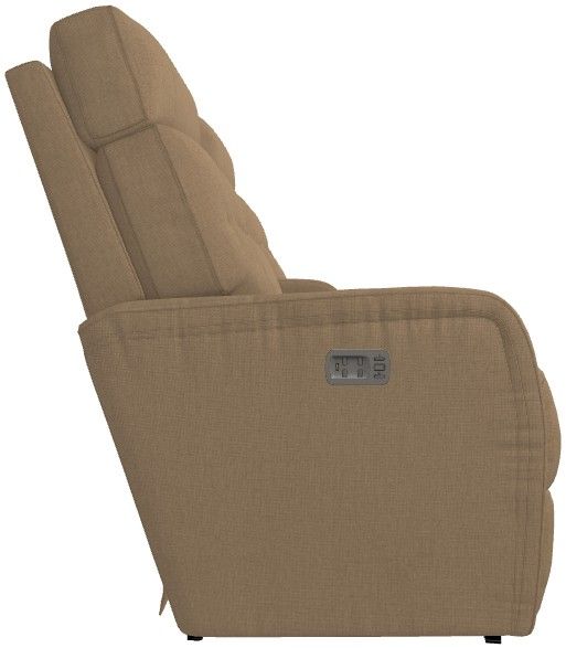 La-Z-Boy® Baron Toast Power Wall Reclining Loveseat with Console and Headrest-3