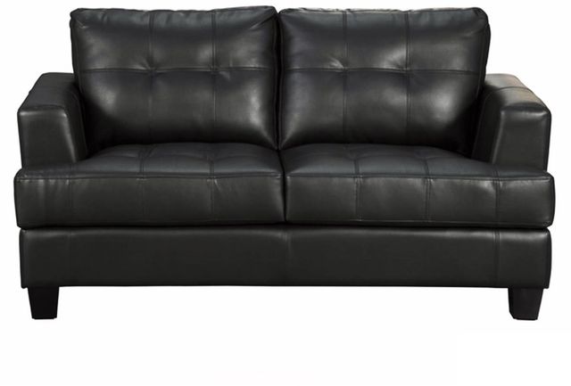 Coaster® Samuel Black Loveseat-0