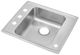 Elkay Lustertone® Classic Lustrous Satin Stainless Steel 25" x 22" x 4" 2-Hole Single Bowl Drop-in Classroom ADA Sink-0