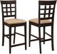 Coaster® Gabriel 2-Piece Cappuccino/Tan Upholstered Counter Stools-0
