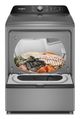 Whirlpool® 7.5 Cu. Ft. Radiant Silver Vented Electric Dryer with Steam Iron and AI Dry-4