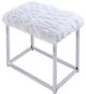 ACME Furniture Carenze II Chrome/White Vanity and Stool Set-3