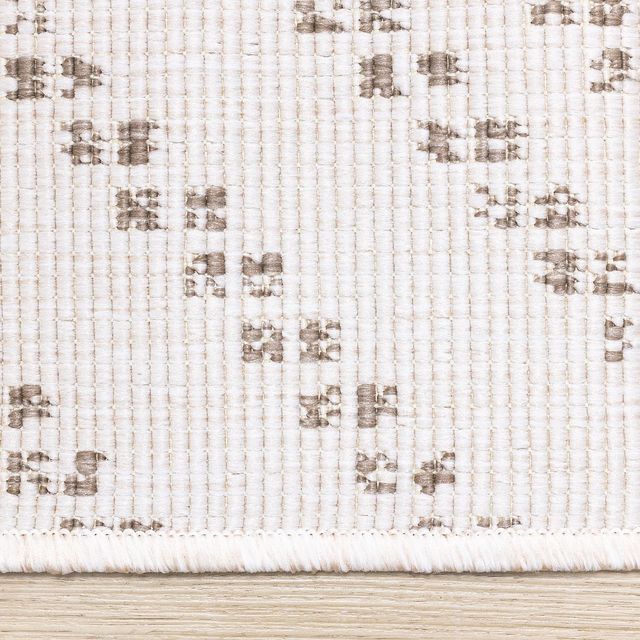 Kalora Interiors Bristol Cream/Taupe 5'x8' Style 2 Indoor/Outdoor Area Rug-2