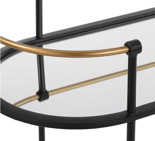 Uttermost® Andre Black Bar Cart-4
