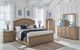 American Woodcrafters Meadowbrook Sand Queen Arched Panel Bed-1