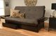 Kodiak Furniture Phoenix Suede Gray/Espresso Queen Storage Futon with Mattress-2