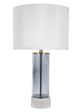 A & B Home Blue/White 14" Table Lamp-0