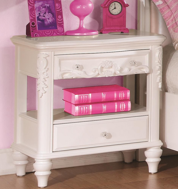 Coaster® Caroline White Nightstand-1