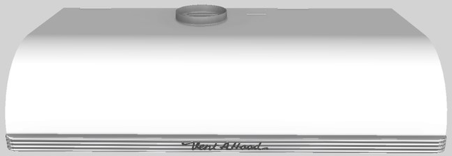 Vent-A-Hood® 42" White Retro Style Under Cabinet Range Hood