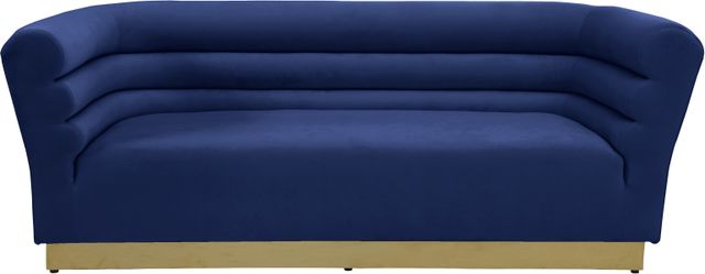 Meridian Furniture Bellini Navy Velvet Sofa-3