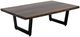 International Furniture Direct Riverwood DeLux Brown Cocktail Table with Black Metal Base-0