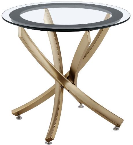 Coaster® Brooke 2-Pieces Rose Brass Occasional Table Set-1