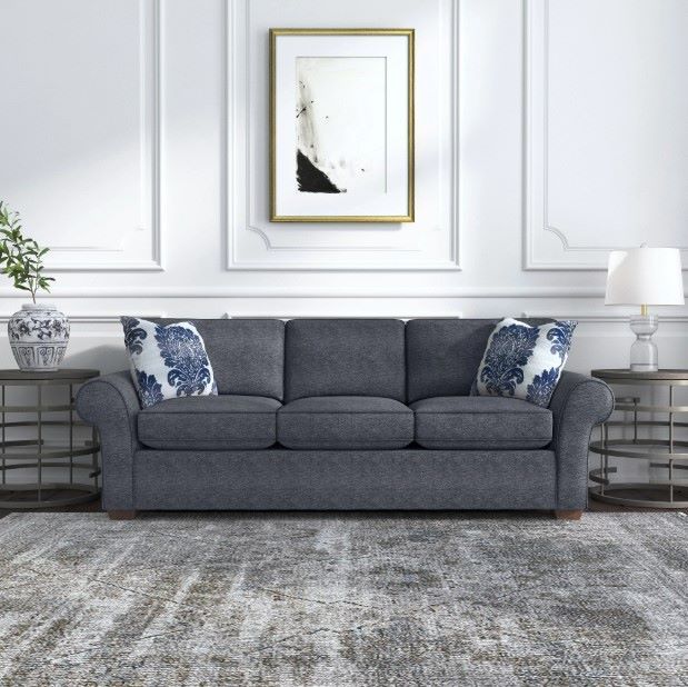 Flexsteel® Customizable Vail Three-Cushion Sofa with Throw Pillows-1