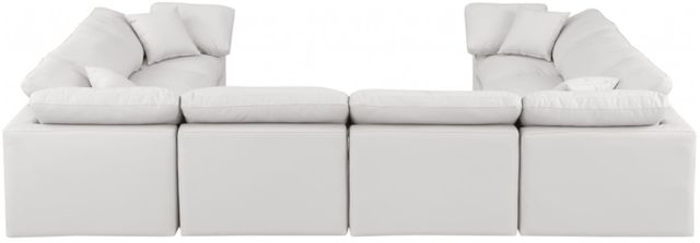 Meridian Furniture Indulge 8-Piece Cream Leather Modular Sectional-3