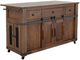 International Furniture Direct Parota Brown Kitchen Island-0