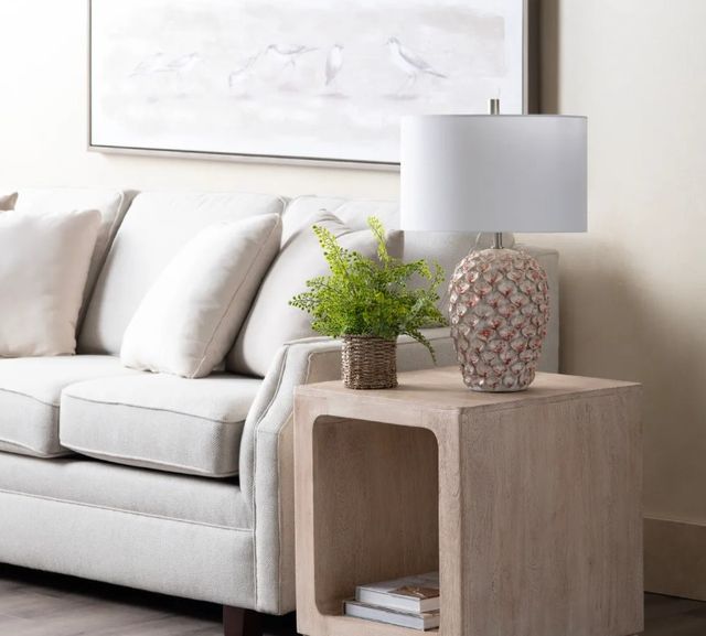 Crestview Collection Ellis Blush Table Lamp-1