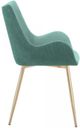 Armen Living Avery Gold/Teal Dining Room Chair-2