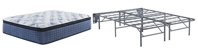 Sierra Sleep® by Ashley® Mt Dana 2-Piece Hybrid Euro Top and Better than a Boxspring Foundation Full Mattress Set-0