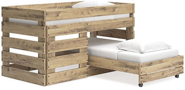 Signature Design by Ashley® Larstin Brown Twin Over Twin Loft Bed-1