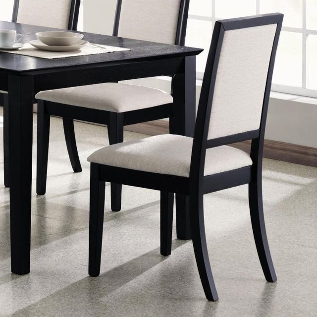 Coaster® Louise 5-Piece Black/Cream Dining Set-3