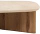 Dovetail Furniture Aelwyn Cream/Natural Coffee Table-5