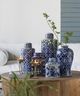 A & B Home Ren Blue/White Jar-4