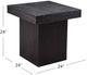 Basset Mirror Padula Matte Black Large End Table-2