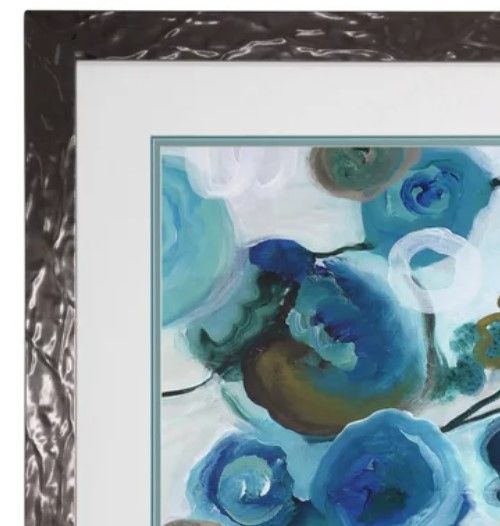 Stylecraft Black/Blue/White Wall Art-1