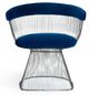 VIG Furniture Modrest Lauren Blue/Stainless Steel Dining Chair-1