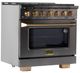 Kucht Professional KEG Series 36" Titanium Stainless Steel Pro Style Natural Gas Range-4