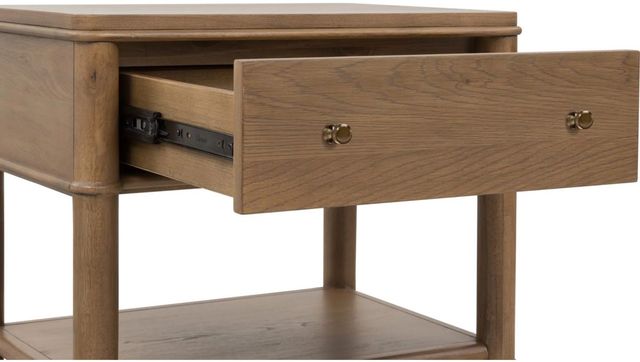 Modus Furniture Whitmore Claystone 1-Drawer Nightstand-3
