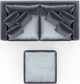 Jackson Furniture Remington 3-Piece Slate Small Spaced Sectional-4