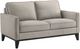 New Classic® Home Furnishings Aaron Leather Mist Gray Loveseat-0