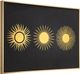 Zuo® Modern Three Suns Canvas Black/Gold Wall Art-3