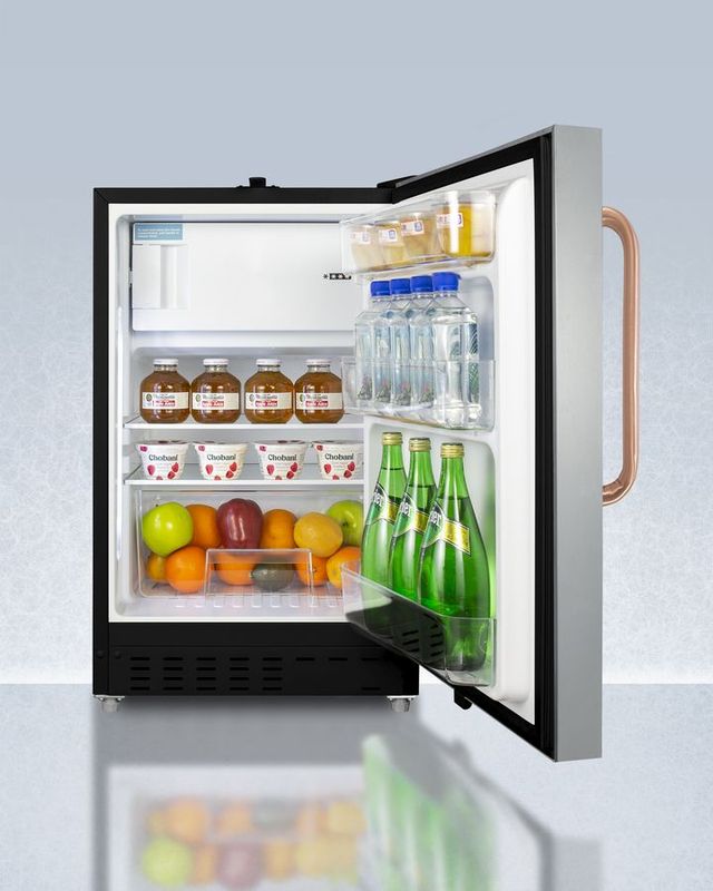 Accucold® 2.7 Cu. Ft. Stainless Steel Built-in Refrigerator/Freezer-2